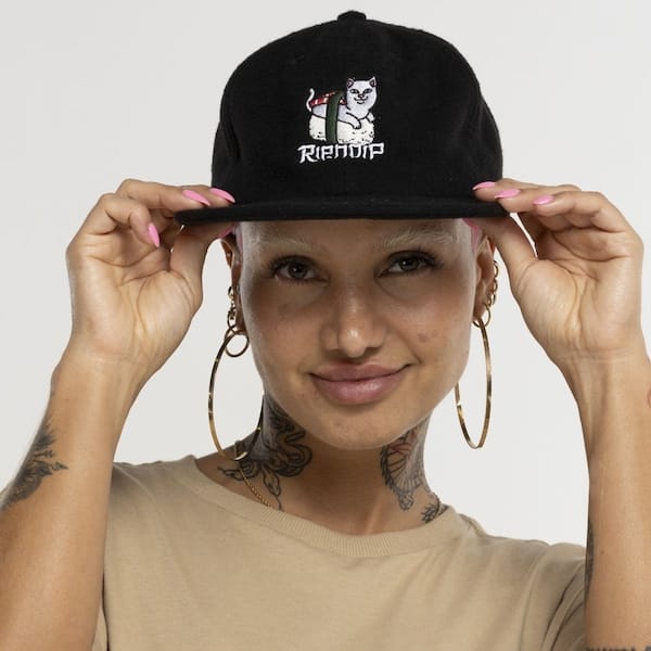 Vista 2 Boné Ripndip Aba Reta Strapback 2296 PRETO