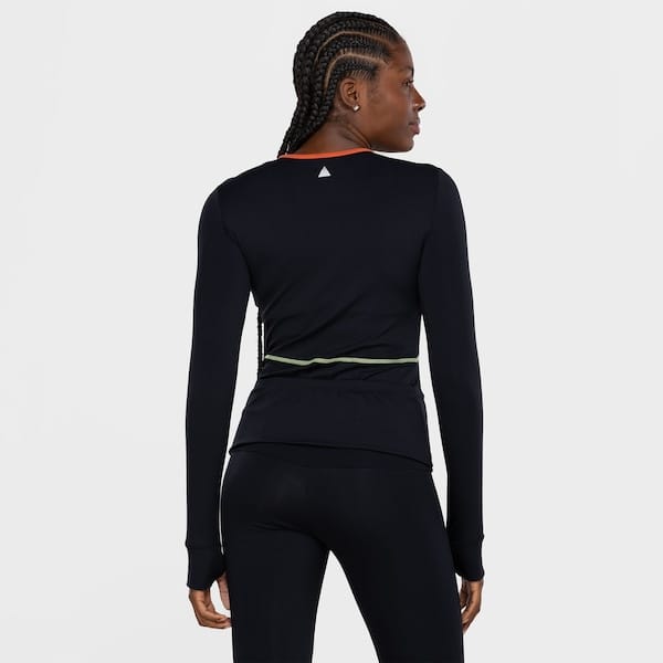 Vista 2 Jaqueta Feminina Lauf Slim Neon Lauf PRETO