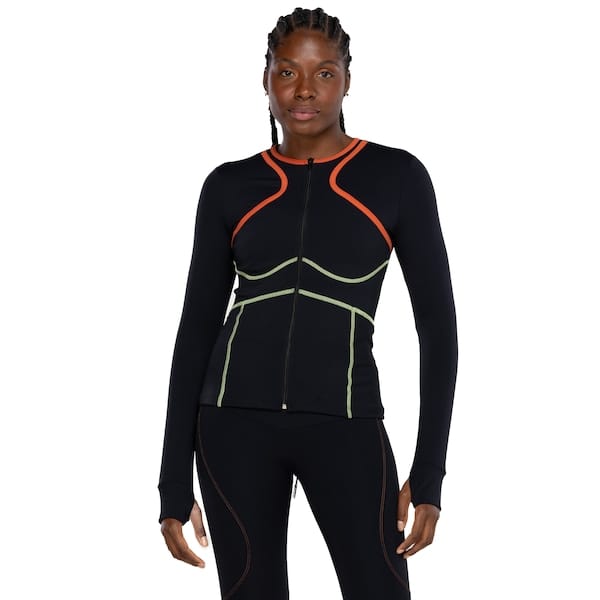 Vista principal Jaqueta Feminina Lauf Slim Neon Lauf PRETO