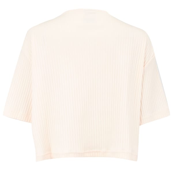 Vista 2 Blusa Cropped Feminina Nike Sportswear Rib Jersey SS Enar Nike ROSA CLA/BRANCO