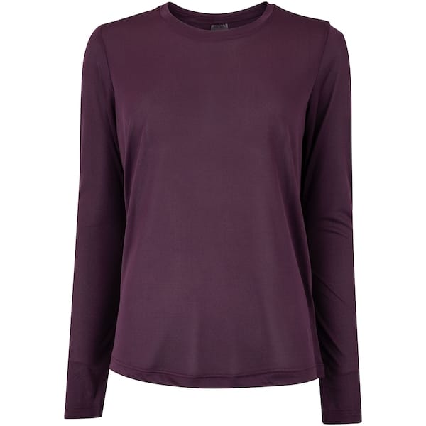 Vista principal Camiseta Feminina Oxer Manga Longa Crepe Antiodor Oxer VINHO
