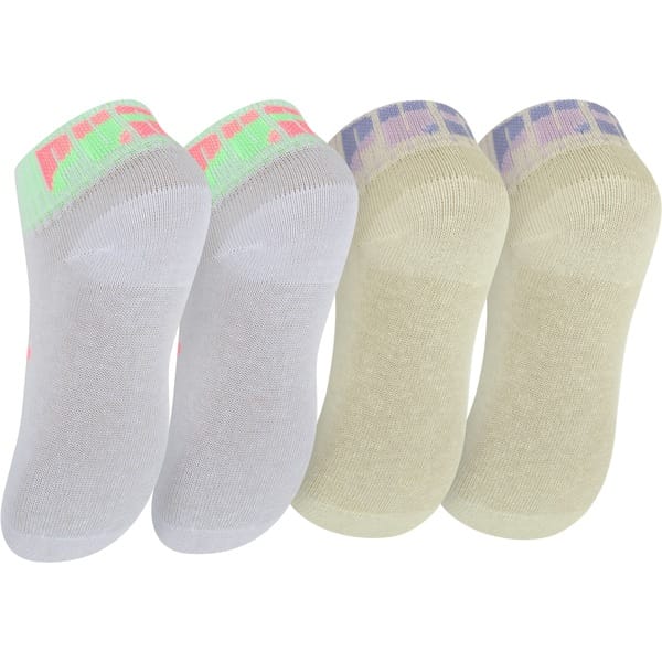 Vista 2 Kit de Meias Puma Cano Baixo 2 pares Infantil Puma BRANCO/MARROM CLA