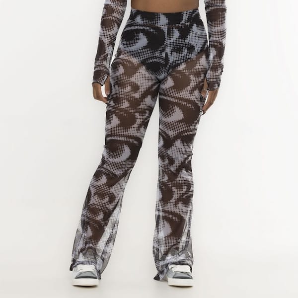 Vista 2 CALÇA BAILARINA TULE JADE JADE EYE JADE JADE BRANCO/PRETO