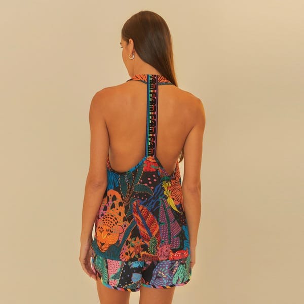 Blusa Regata Feminina Farm Dry Elástico Onça Cool - 2