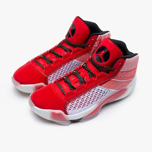 Vista 2 Tênis Masculino Nike Air Jordan XXXVIII Gre Nike BRANCO/PRETO