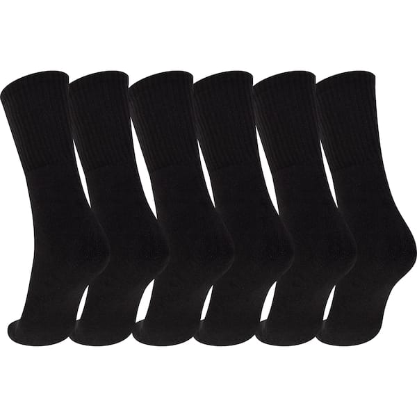 Vista 2 Kit 3 pares de Meias Oxer Cano Longo Atoalhada Tamanho 39-44 Adulto Oxer PRETO