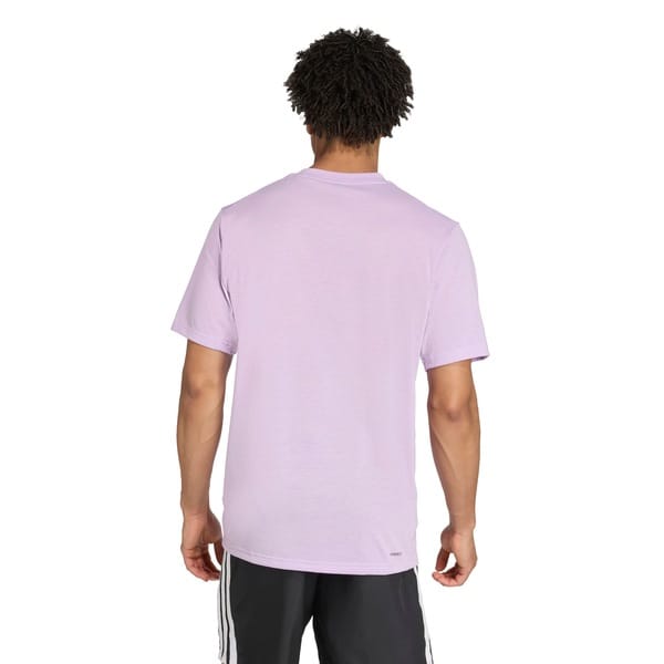 Vista 2 Camiseta Masculina adidas Manga Curta Essentials FeelReady Adidas ROXO CLARO/PRETO