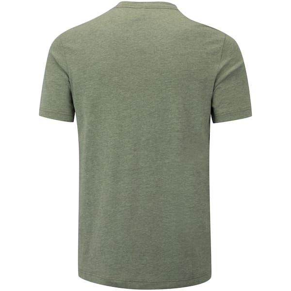 Vista 2 Camiseta Masculina adidas Manga Curta Mescla Logo Adidas VERDE ESCURO