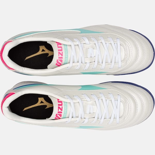 Vista 2 Chuteira Society Mizuno Morelia Classic Adulto Mizuno BRANCO/AZUL CLA