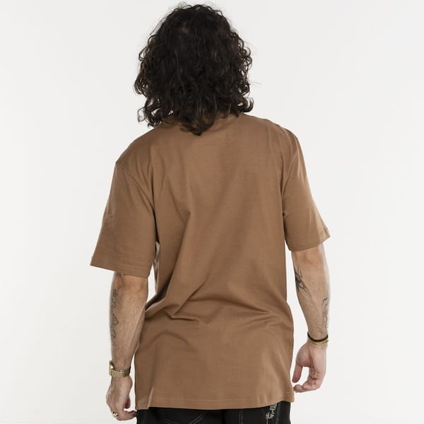 Vista 2 Camiseta HUF Manga Curta Starters SS HUF MARROM/MARROM CLA