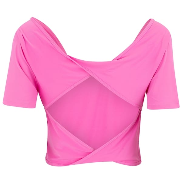 Vista 2 Camiseta Feminina Nike Manga Curta One Classic Dri-Fit TWST Nike ROSA