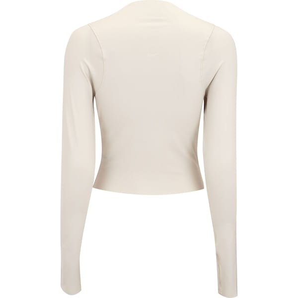 Vista 2 Blusa Cropped Feminina Nike Manga Longa Dri-Fit LS Nike BEGE