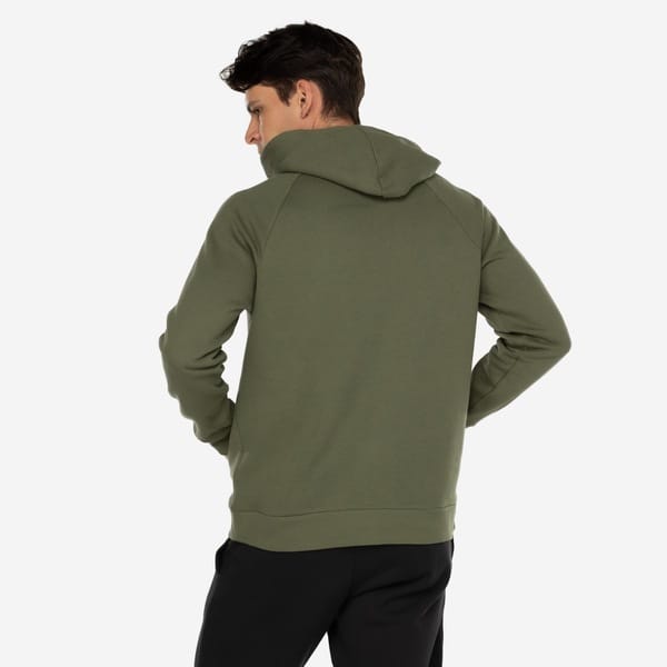 Vista 2 Blusão Masculino Under Armour Fleece Under Armour VERDE/BRANCO