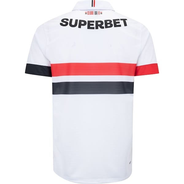 Vista 2 Camisa do São Paulo I 24 New Balance Masculina Torcedor New Balance BRANCO/VERMELHO