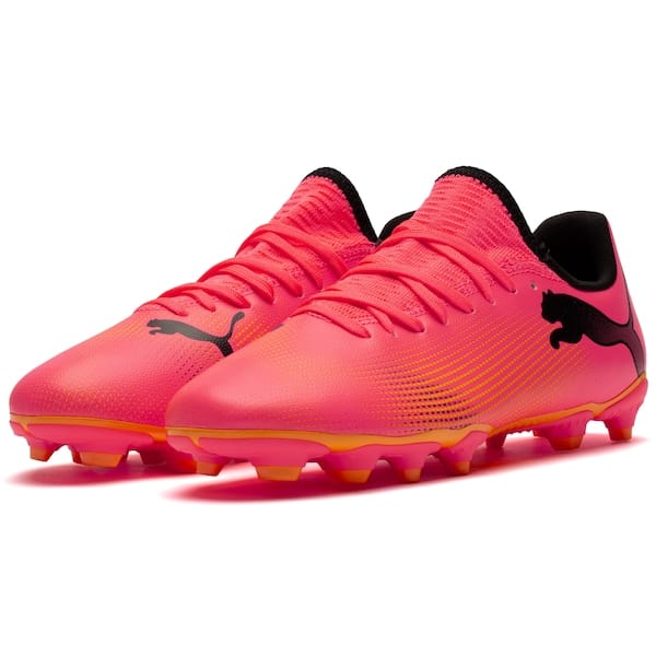 Vista 2 Chuteira de Campo Puma Future 7 Play Júnior Puma ROSA