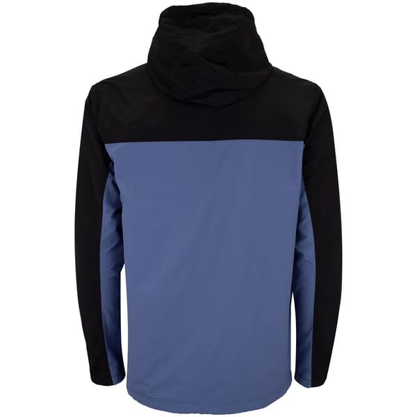 Vista 2 Jaqueta Corta-Vento Masculina Oxer com Capuz Bloqui Oxer PRETO/AZUL