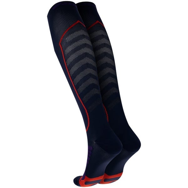 Vista 2 Meia Para Corrida Cano Alto Tamanho 39-44 ASICS Adulto ASICS AZUL ESC/LARANJA