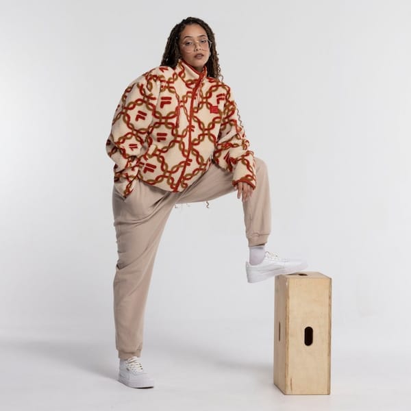 Vista 2 Jaqueta Fila Dawn AOP Fila OFF WHITE