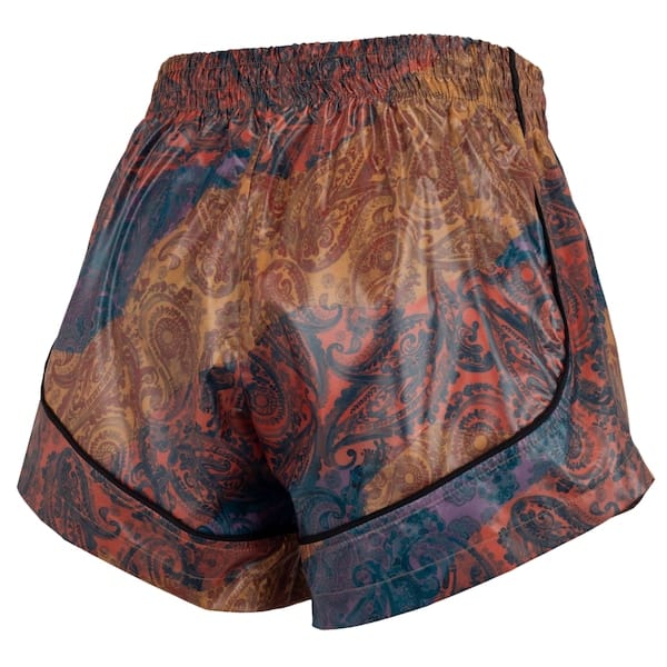 Vista 2 Short Feminino Lauf Estampado Paisley Lauf BRONZE