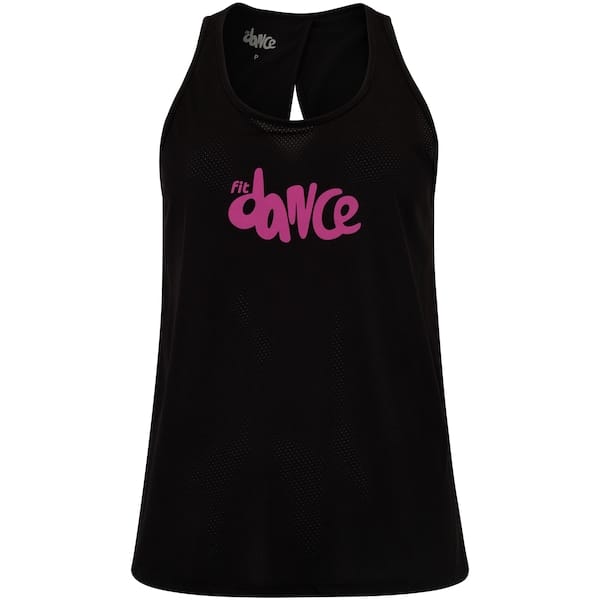Camiseta Regata Feminina Fit Dance Transpassada