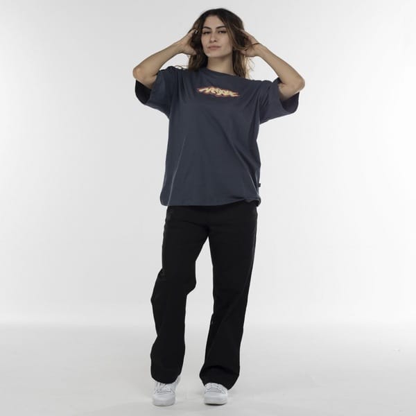 Vista 2 Camiseta Approve Manga Curta Over Blur Dog Approve CINZA