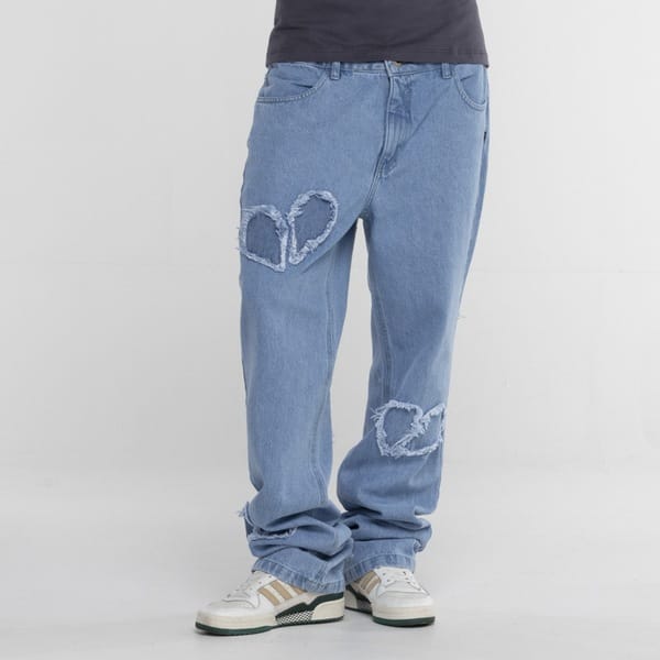 Vista 2 Calça Jeanswear Approve Heart Azul Approve AZUL CLARO