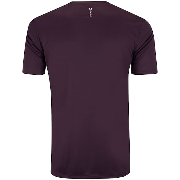 Vista 2 Camiseta Masculina Oxer Manga Curta Recorte com Vivo Oxer ROXO ESCURO