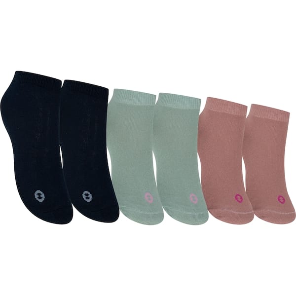 Vista principal Kit de Meias Oxer Cano Baixo com 3 Pares 27 a 30 Infantil Oxer VERDE CLA/ROSA