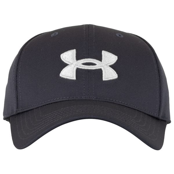 Vista 2 Boné Aba Curva Under Armour Strapback Mens Blitzing Adulto Under Armour AZUL ESC/CINZA