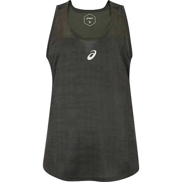 Vista 2 Camiseta Regata Feminina ASICS Estilo Nadador Shibori ASICS VERDE