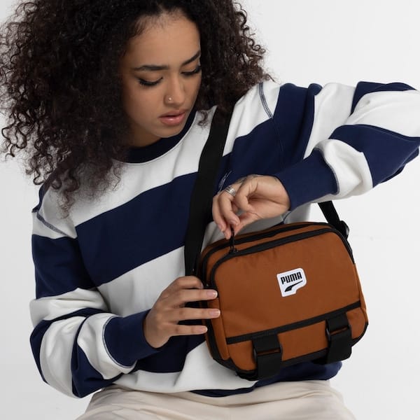 Vista 2 Bolsa Puma Downtown X Body 4 Litros Puma MARROM