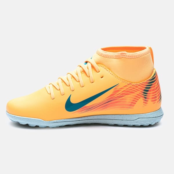Vista 2 Chuteira Society Infantil Nike Mercurial Superfly 10 Club Mbappé Nike LARANJA/AZUL