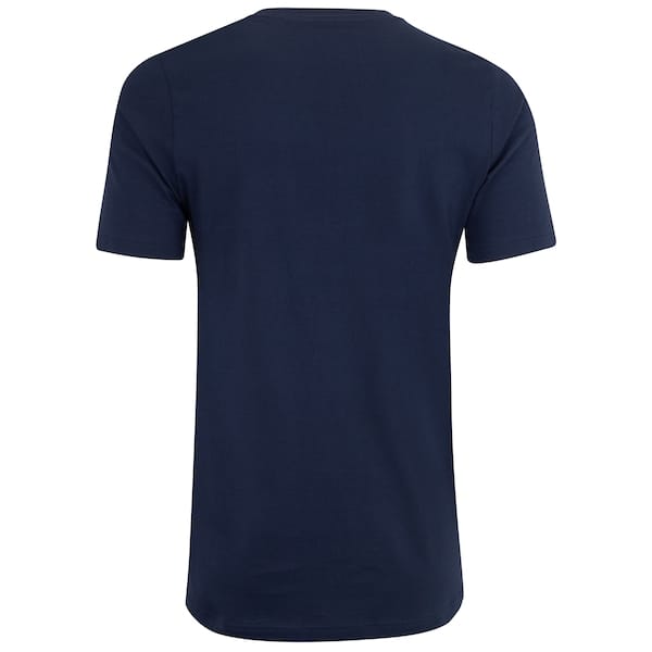 Vista 2 Camiseta Masculina Puma Manga Curta ESS Tee Logo Puma AZUL ESC/BRANCO