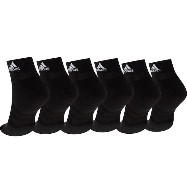 Vista 2 Kit de Meia adidas Cano Baixo 3 Pares Adulto Adidas PRETO/BRANCO