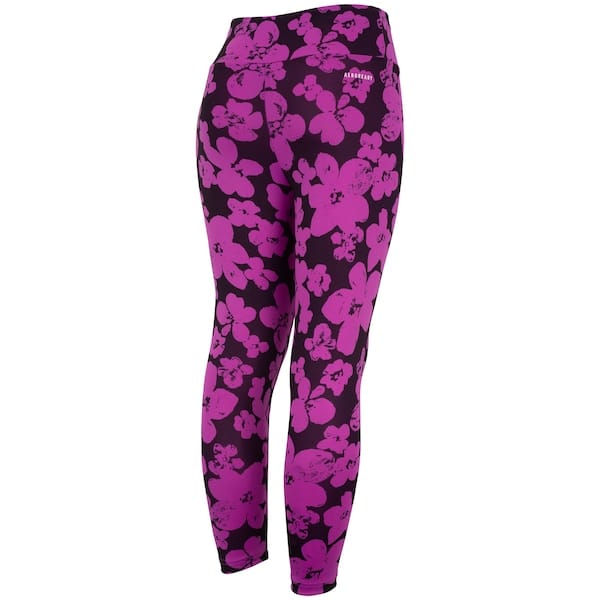 Vista 2 Calça Legging Infantil adidas Printed Adidas PRETO/ROXO