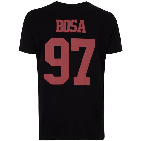 Vista 2 Camiseta do San Francisco 49ers NFL Masculina Player Bosa NF016 NFL PRETO