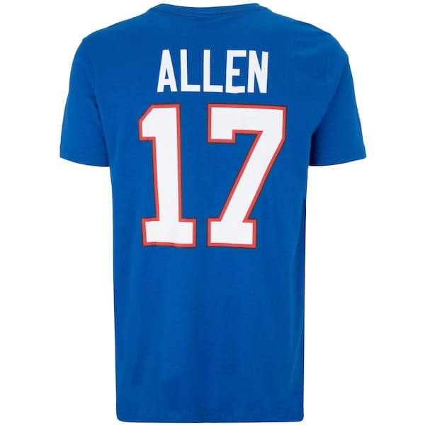 Vista 2 Camiseta do Buffalo Bills NFL Masculina Allen NF021 NFL AZUL