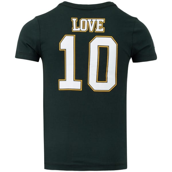 Vista 2 Camiseta do Green Bay Packers NFL Juvenil Player Love NF040 NFL VERDE