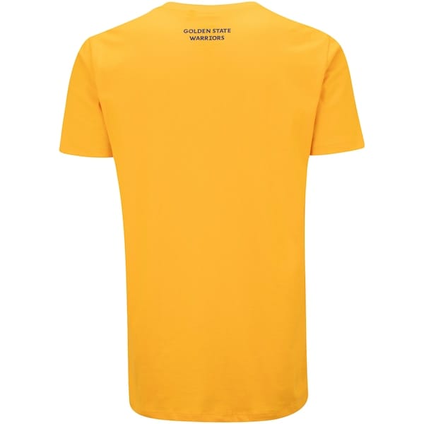 Vista 2 Camiseta do Golden State Warriors NBA Masculina Core N0653 NBA AMARELO