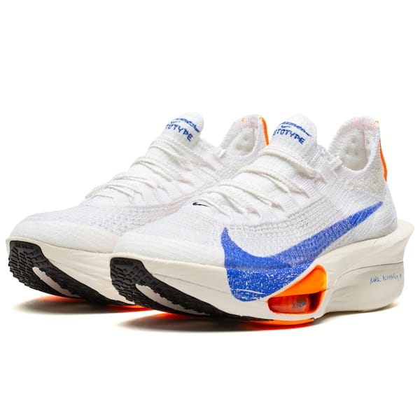 Vista 2 Tênis Nike Air Zoom Alphafly Next % 3 FP Feminino Nike BRANCO/AZUL