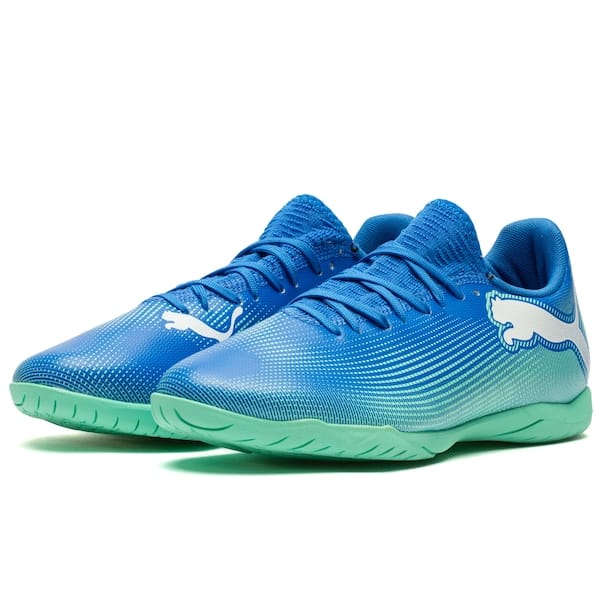 Vista 2 Chuteira Futsal Puma Future 7 Play IT Adulto Puma AZUL