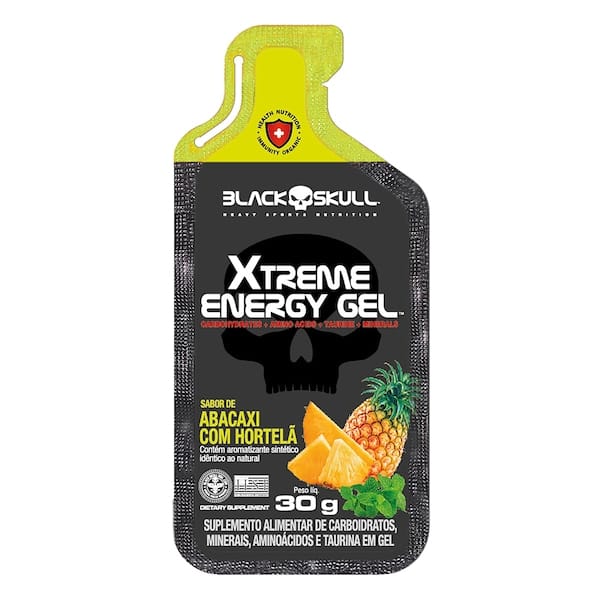 Gel Black Skull Xtreme Energy Abacaxi com Hortelã 30 g