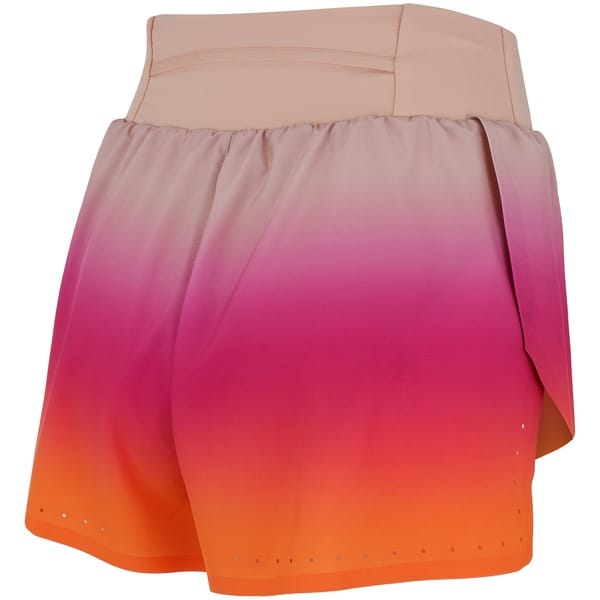 Vista 2 Short Feminino Olympikus Corre 3 OLYMPIKUS ROSA/LARANJA