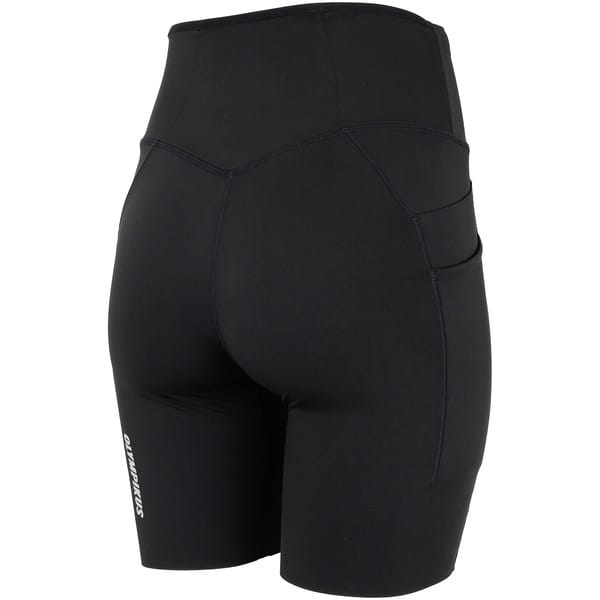 Vista 2 Bermuda Feminina Olympikus Corre com Bolso OLYMPIKUS PRETO/PRATA