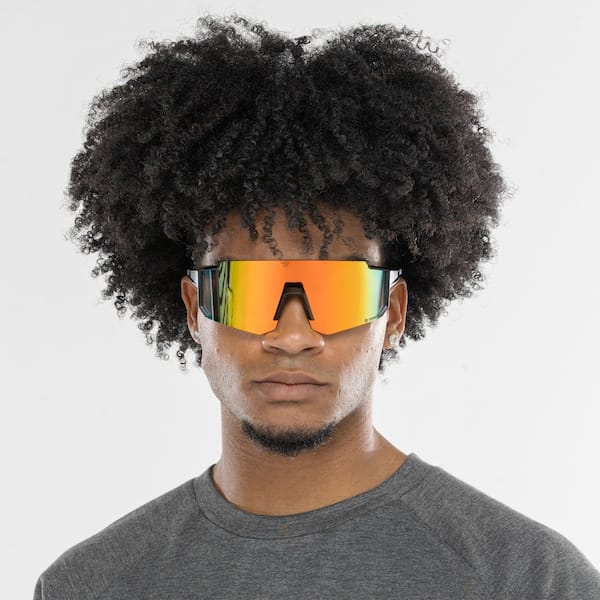 Óculos de Sol Oxer Esportivo Haste Vazada Lentes Espelhada Narigueira Ajustável Armação Flutuante - 2