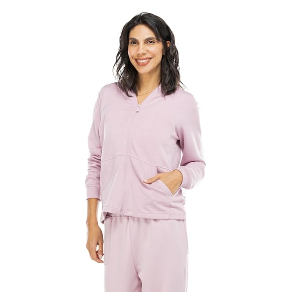 Vista principal Jaqueta Feminina Oxer com Capuz Premium Oxer ROSA CLARO