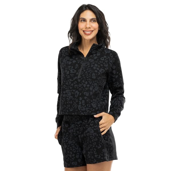 Blusão Feminino Oxer Half-Zíper Estampado