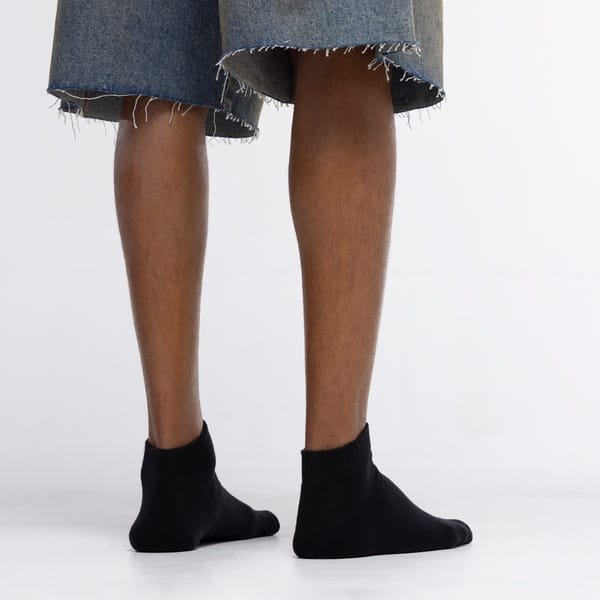 Vista 2 Kit de Meia Converse Low Cano Baixo Adulto 3 pares Converse PRETO