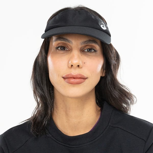 Vista 2 Viseira ASICS Elástico Logado Adulto ASICS PRETO