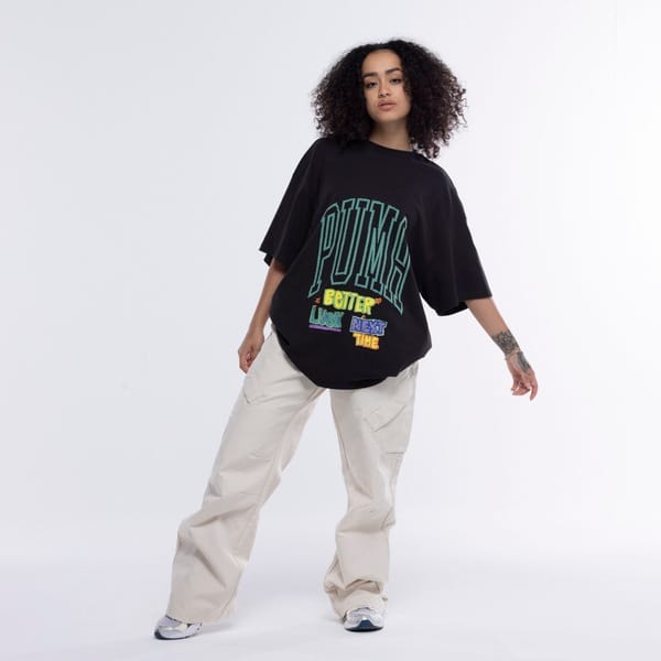 Vista 2 Camiseta Puma Manga Curta Getting Crafty Gender Neutral Puma PRETO